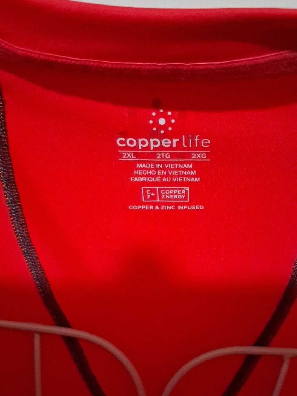 Copper Life Red Performance Tee - Picture 2 of 5